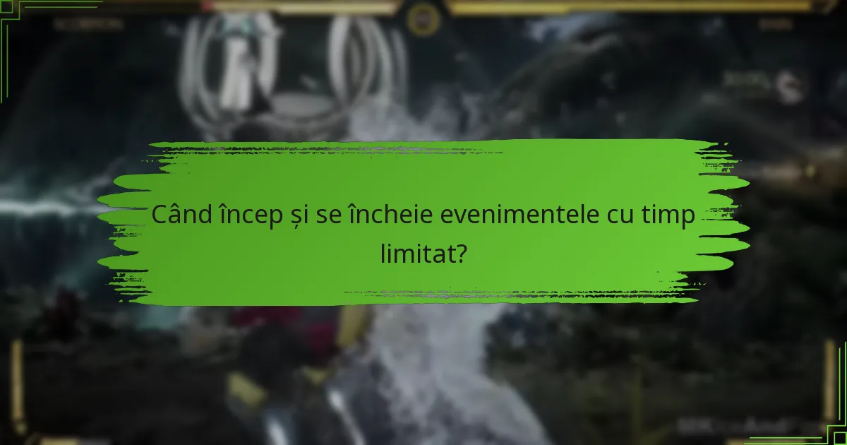 Ce articole sunt disponibile în timpul evenimentelor cu timp limitat?