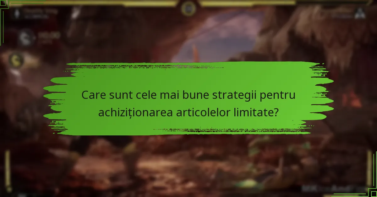 Ce articole limitate sunt disponibile în prezent în magazin?