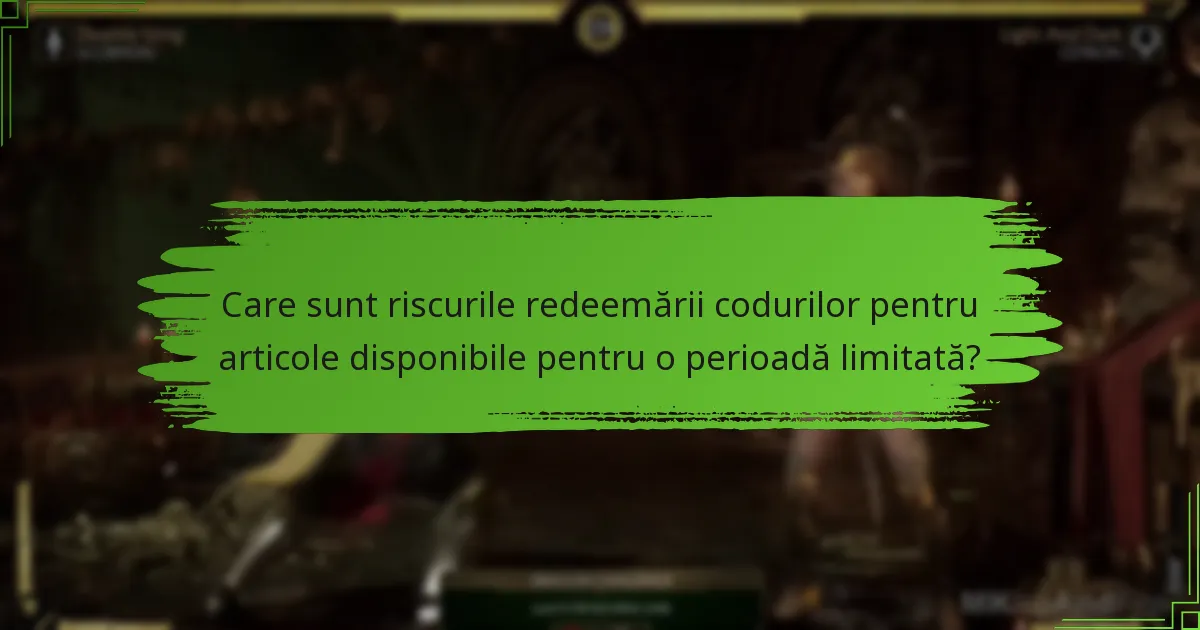 Cum îmbunătățesc articolele disponibile pentru o perioadă limitată gameplay-ul în Mortal Kombat 11?