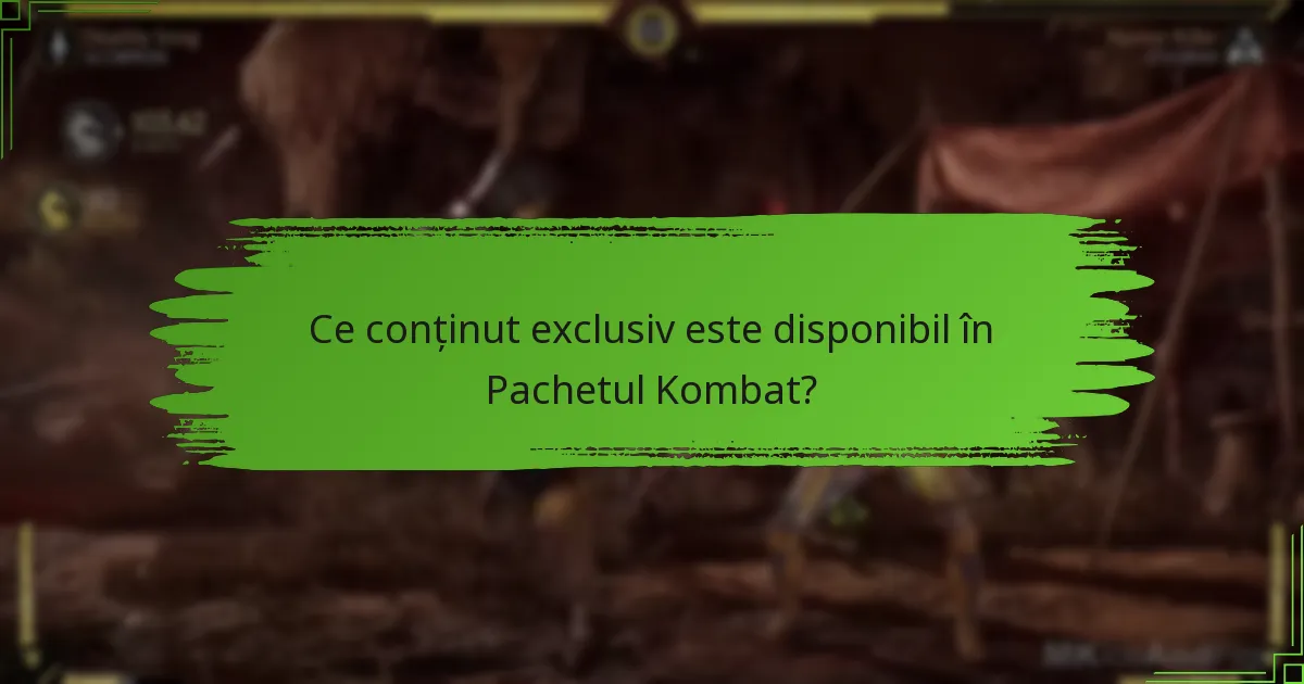 Cum se compară Pachetul Kombat cu jocul de bază?