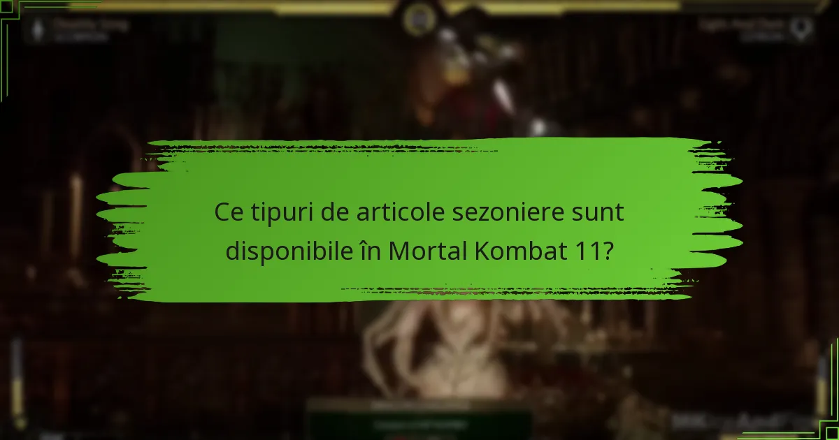 Cum pot revendica articolele sezoniere în Mortal Kombat 11?